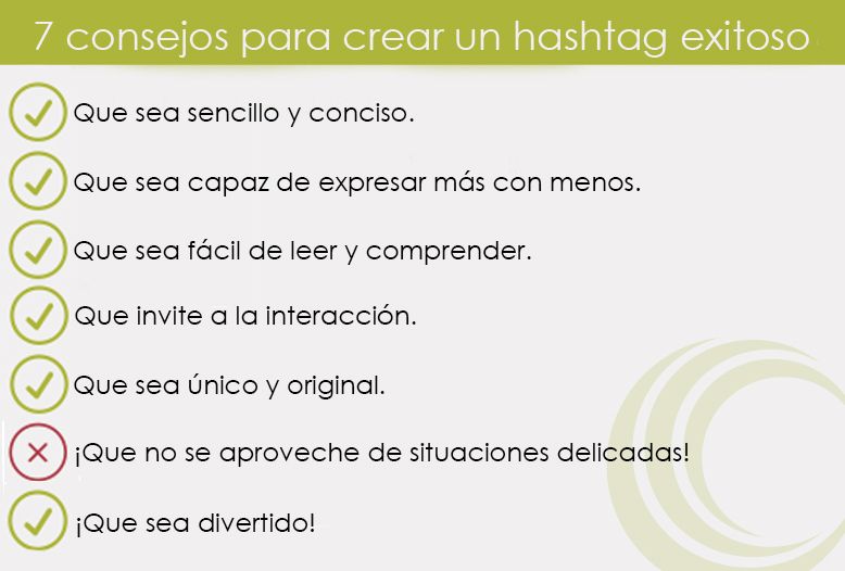 consejos para crear un hashtag